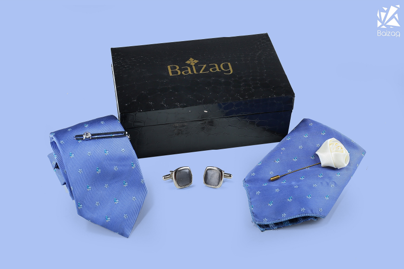 Baizag Powerful  Tie combo for Men's Sky Blue