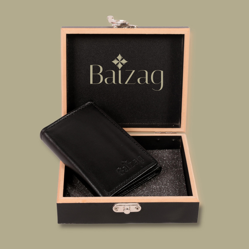 Baizag CEO Choice 3 Fold Men's Wallet - Black