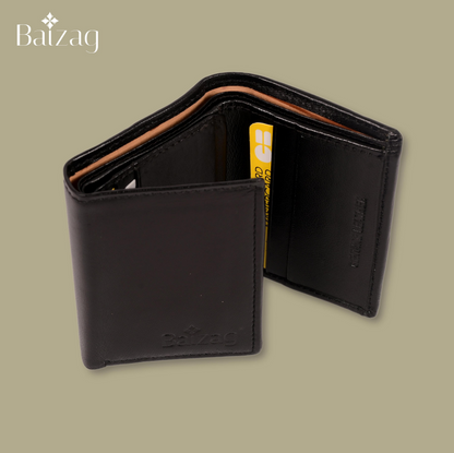 Baizag CEO Choice 3 Fold Men's Wallet - Black