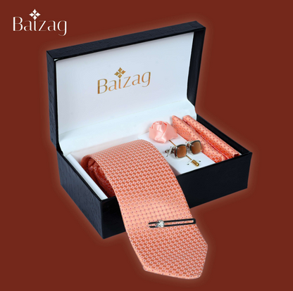 Baizag Powerful  Tie combo for Men's Orange